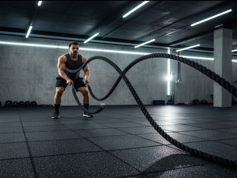 gumowa podłoga na siłownię