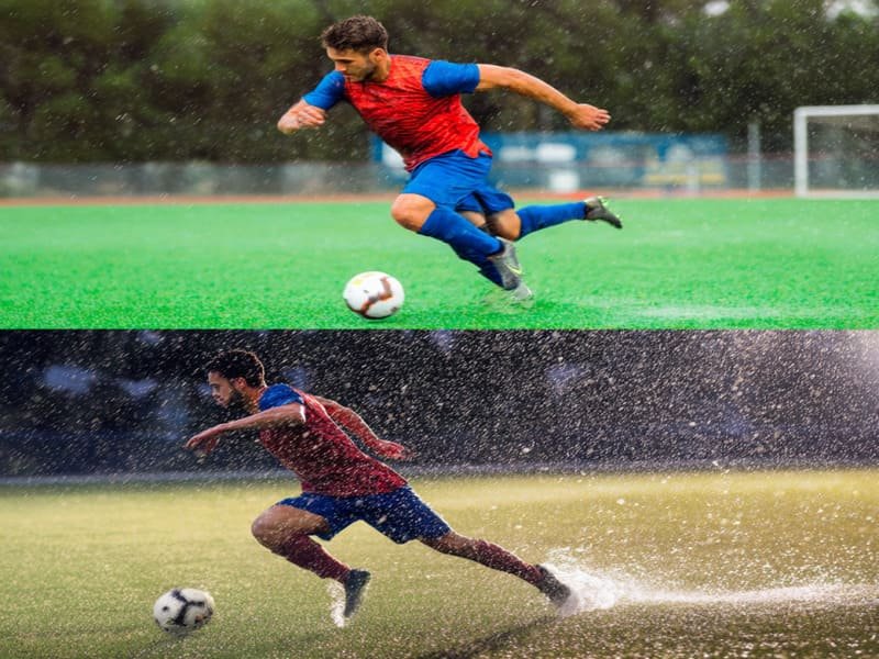 Football artificial grass