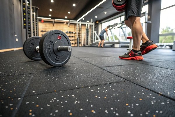 safe rubber flooring gym