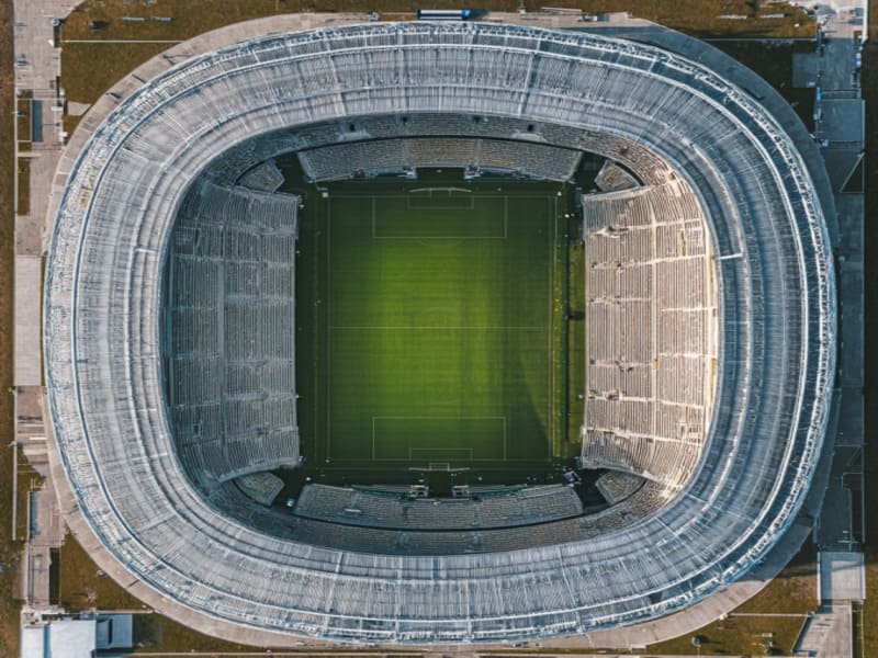 Construção de campo certificada pela FIFA