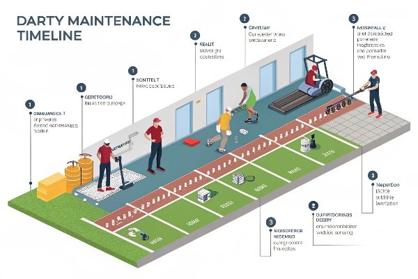 czyszczenie murawy na siłowni