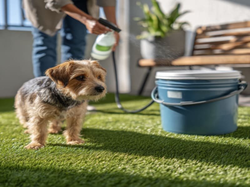 produtos de limpeza naturais para relva artificial