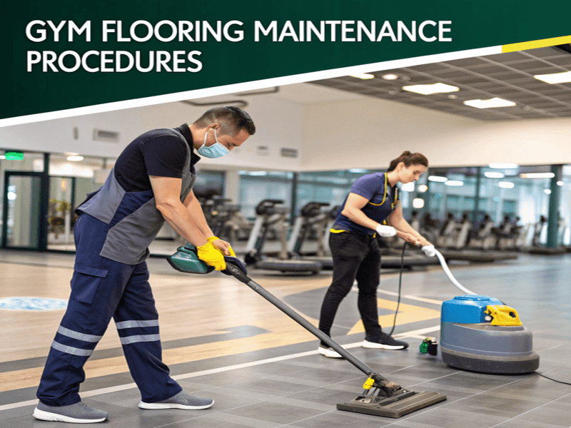Procedure di manutenzione della pavimentazione della palestra