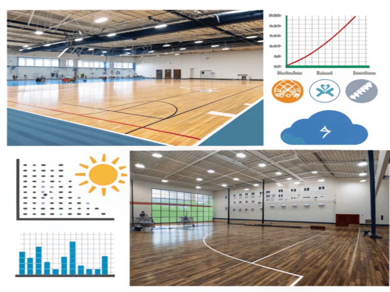 Effetti del clima sulle prestazioni delle pavimentazioni per palestre