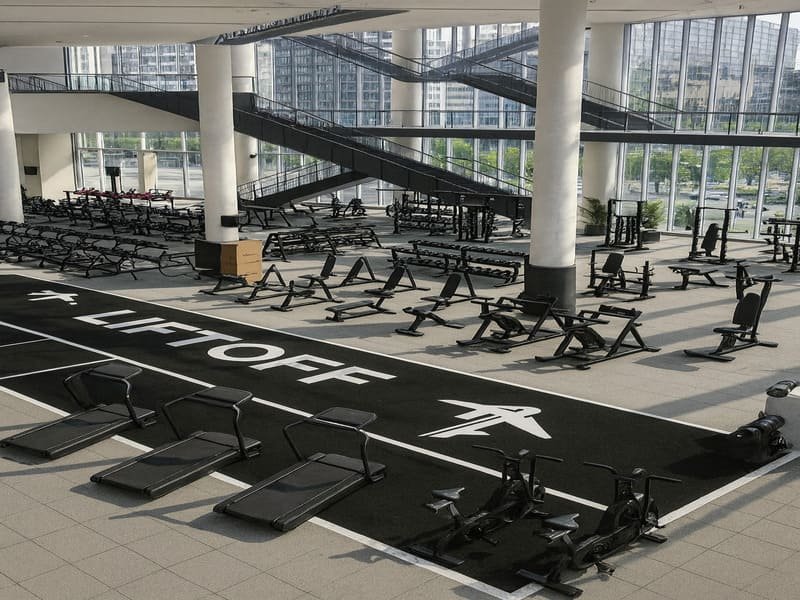 Close-up van sportschoolgras dat wordt gesneden met een hobbymes