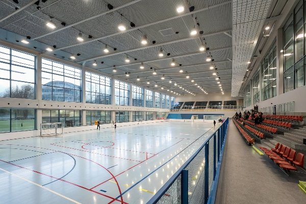 modern indoor futsal facility