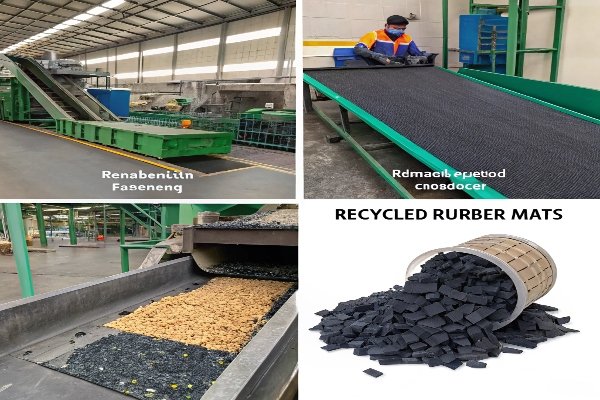 Proceso de fabricación de alfombras de caucho reciclado