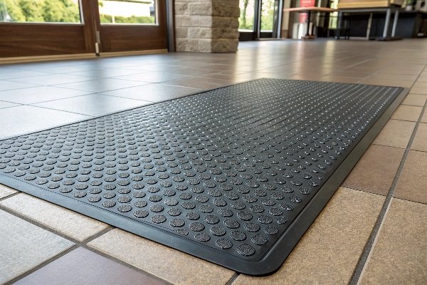 Cross-section of high-density rubber mat