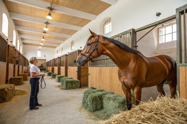 Well-maintained 8-year-old stall mat