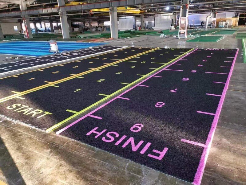 Costruzione della fibra del tappeto erboso della palestra