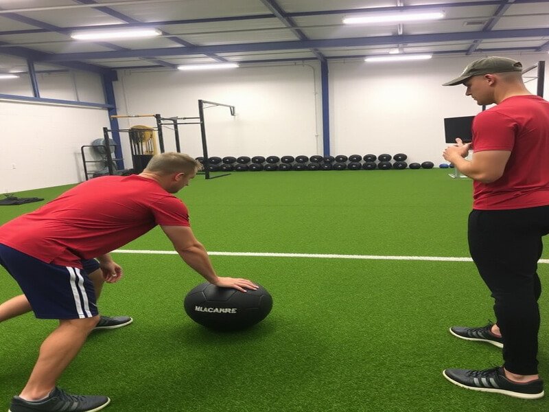 Teste de desempenho dos relvados de ginásio