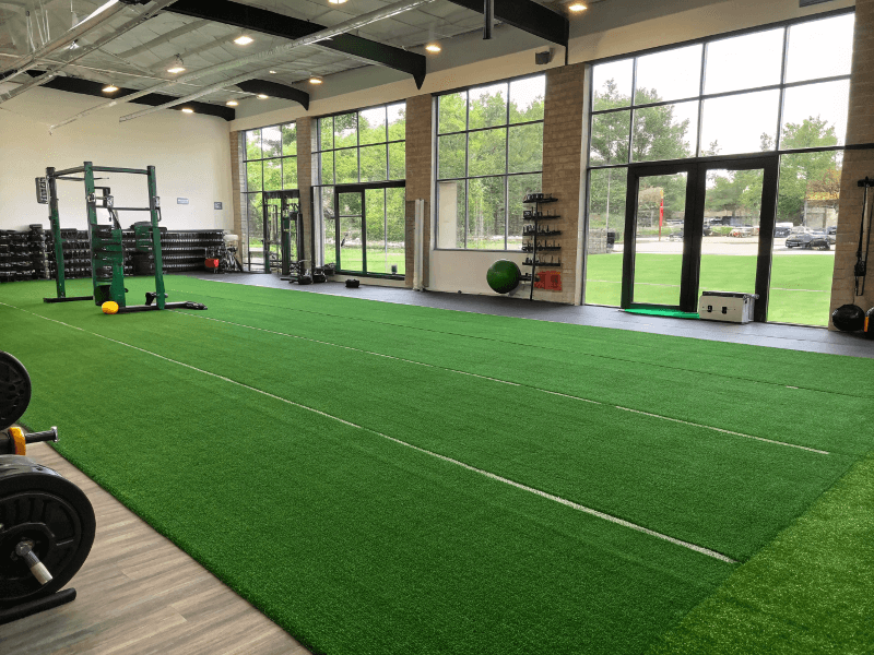 Gym turf installation process