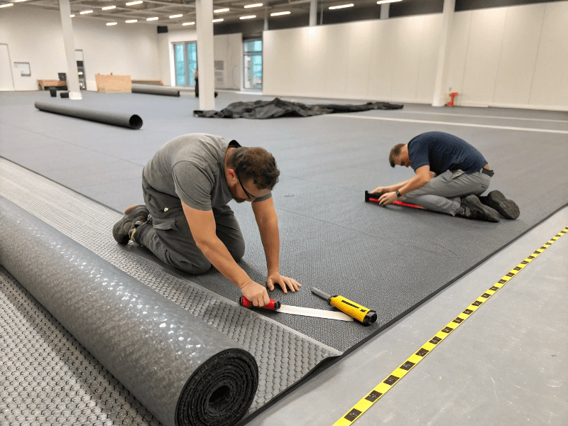 Ein Diagramm zur logistischen Planung der OCR-Bodenverlegung