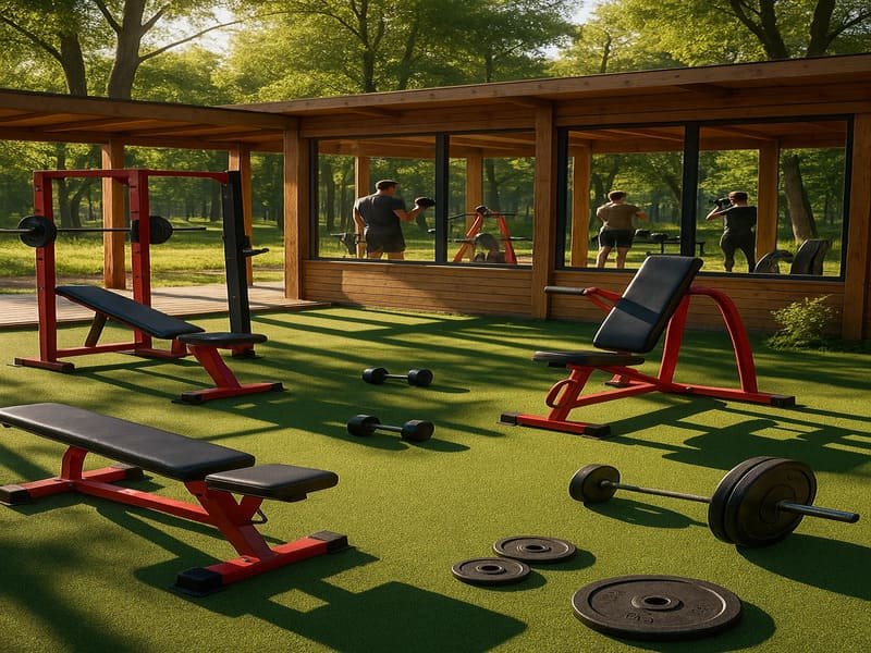 Comparaison de l'épaisseur du gazon de gymnase