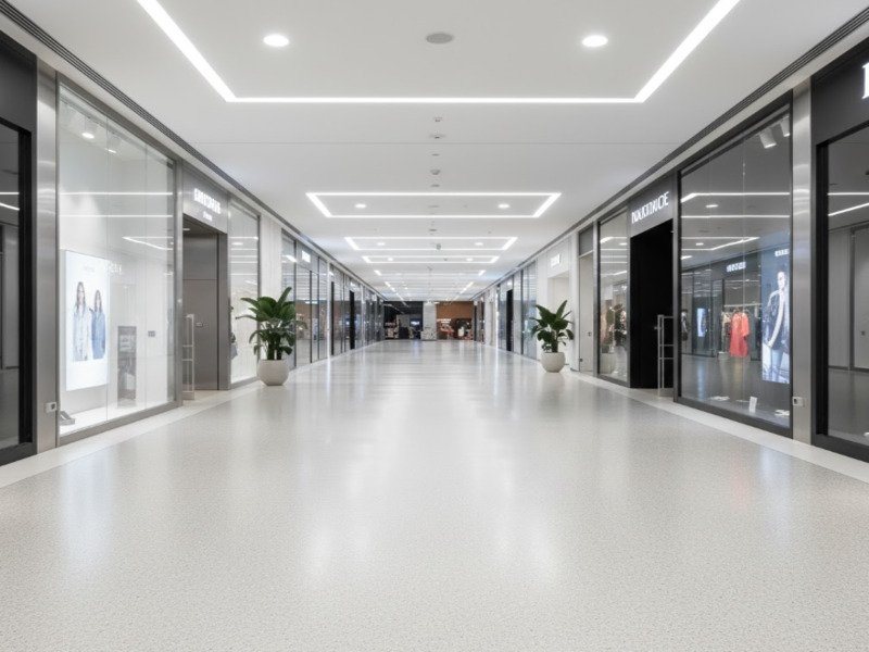 Makro-Nahaufnahme der rutschhemmenden Textur eines PVC-Bodenbelags mit der Sicherheitsklasse R10