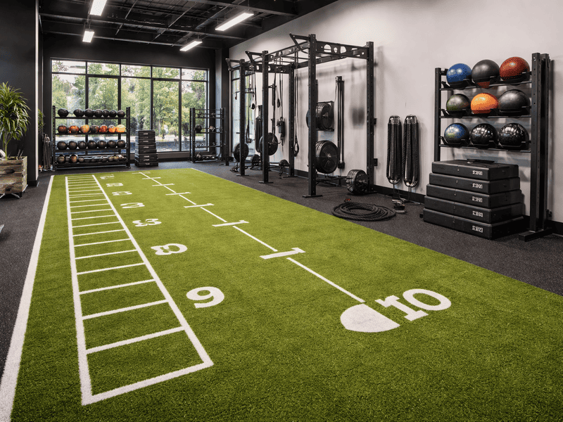 Graph showing cost intersection of real vs artificial grass over time