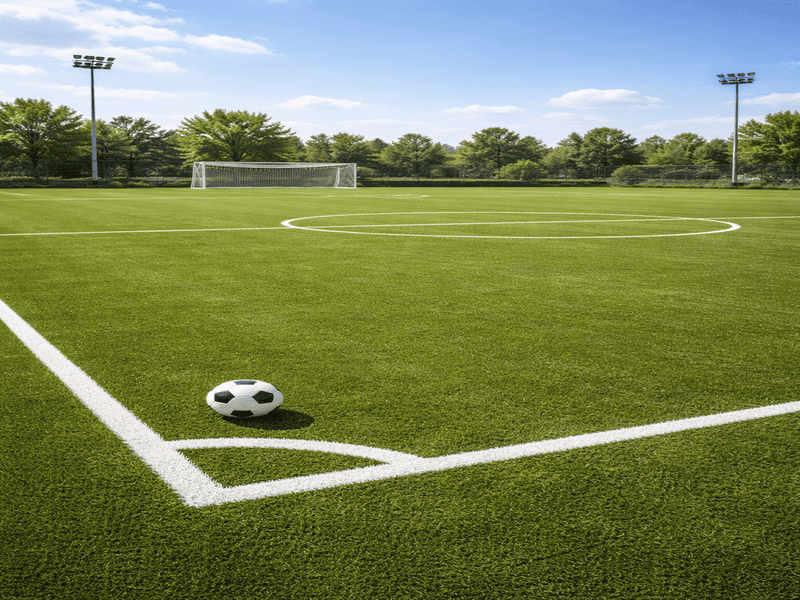 Close up of turf backing showing stitch rate and gauge