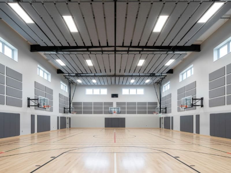 Akustikplatten für Sporthallen (1)