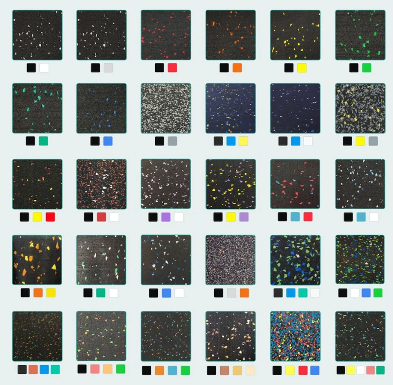 6 Standard Fleck Colors & Custom Matching